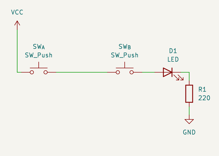 AND gate with switches